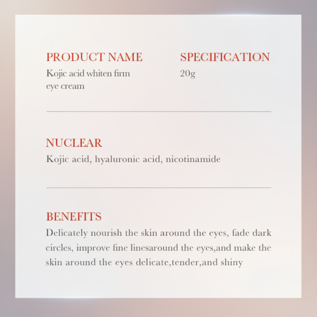 Contorno de Ojos Ácido Kójico & Retinol — Adiós Ojeras & Bolsas