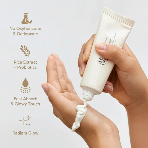Protector Solar SPF50+ Coreano · Arroz & Probióticos — Edición Limitada