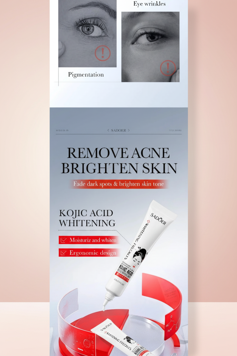 Contorno de Ojos Ácido Kójico & Retinol — Adiós Ojeras & Bolsas