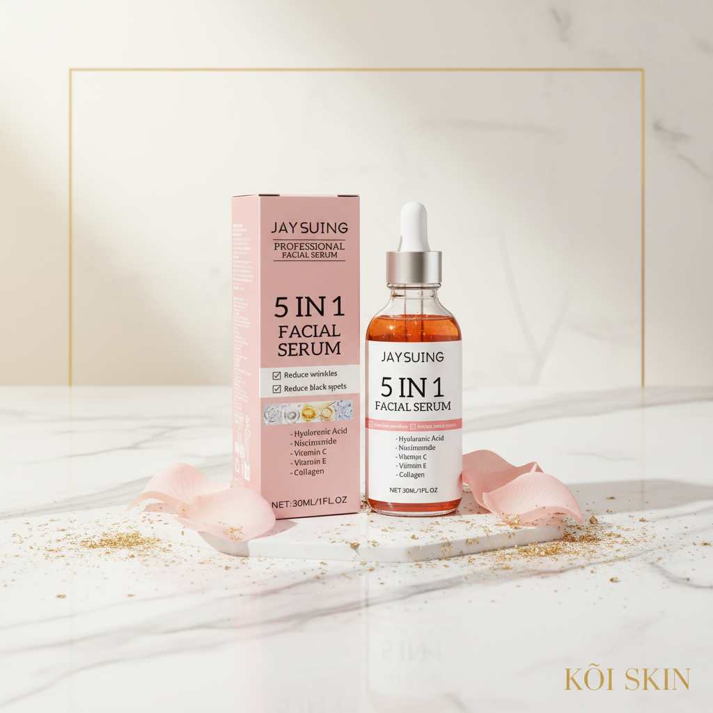 Sérum Vitamina C 5 en 1 — Antiedad, Luminosidad & Glass Skin